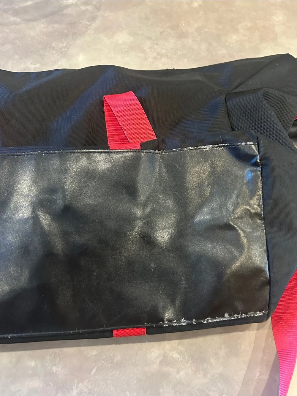 Polo by Ralph Lauren Black Canvas Duffel with Red Accents